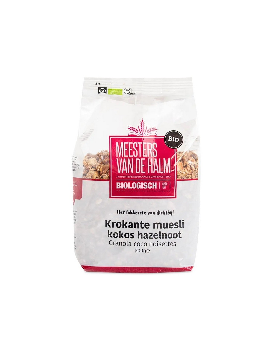 Meesters Van De Halm Krokante Muesli Kokos Hazelnoot Biologisch